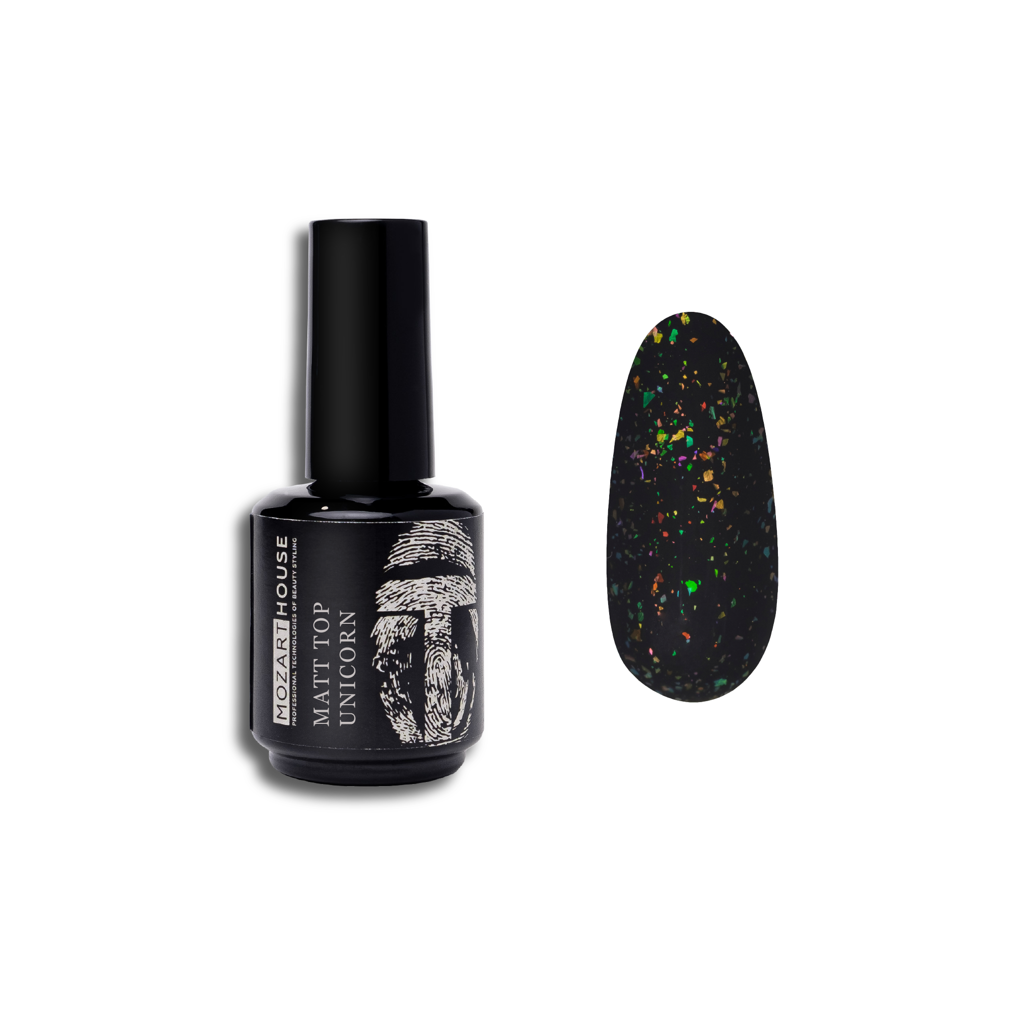Top Coat GEL POLISH MATT TOP UNICORN, 15 ml Top Coat GEL POLISH MATT TOP UNICORN, 15 ml